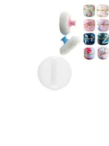 1 Set 80g Powder Compact With Puff (Powder Compact Sold Separately). Ideal For Bathing Or Travel. Suitable As Gift For Christmas, Holidays, Halloween, Valentine's Day, Eid, And Mother's Day - Multicolor - View 7
