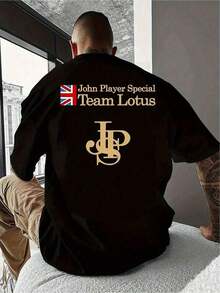PremiumCamiseta única y moderna con diseño retro de Y2K, featuring el icónico logo de John Player Special Team Lotus, perfecta para los amantes del automovilismo y la moda. Ideal para destacar en cualquier ocasión, ¡agrega un toque especial a tu guardarropa! Ecológico - Negro - Ver 8