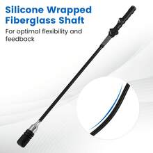 GOFLAME Golf Click Stick Swing Trainer With Click Sound Weight Golf Warm-Up Practice Tool For Speed, Flexibility Balance Tempo & Strength - Black - View 7
