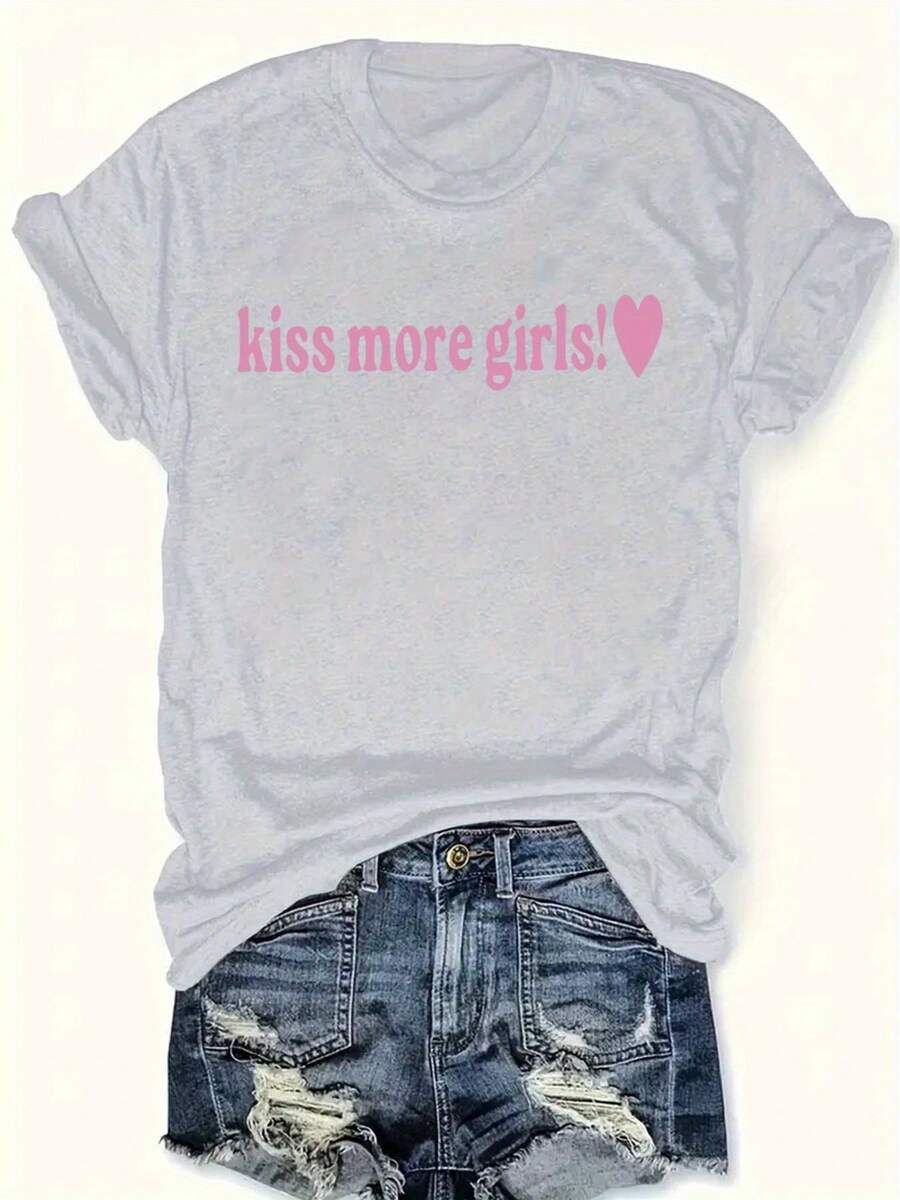 Talla Grande, Blusa de Manga Corta Estilo Oversize para Mujer - Camisa Casual de Cuello Redondo, Lavable a Máquina, Blusa Túnica de Primavera y Verano Adecuada para Todo Tipo de Cuerpo, Atuendo Casual para Salidas o Eventos. - Gris Claro - Ver 1
