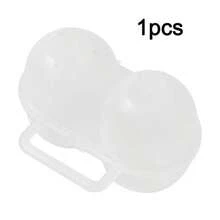 Sturdy PP Polypropylene Egg Carrier Box, Dual Compartment Design To Protect Eggs, Solid Color Anti-Shock, Outdoor Egg Storage - White Transparent - View 13