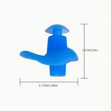 5 Pairs Of Silicone Earplugs, Suitable For Swimming And Water Sports 1 Pair In Each Color - A - View 6