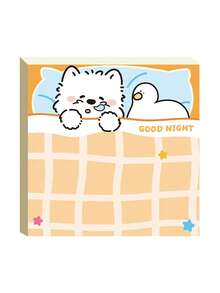 1 Pack Cute Cartoon Sticky Notes, Suitable For Students, Multiple Adorable Patterns, Self-Adhesive, Thick Paper For Writing, Reusable Without Residue, Perfect For Note-Taking And Journaling Decoration - Multicolor - View 3