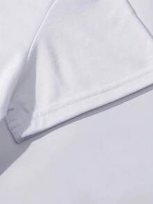 Camiseta casual de verano para mujer, talla grande, camiseta casual de cuello redondo para mujer, top de manga corta con estampado de letras "It Is What It Is", estilo primavera/verano, camiseta elegante y a la moda. - Blanco - Ver 5