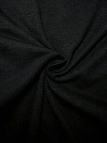 Soft And Comfortable Korean Style T-Shirt, Casual Wear, 1 Piece Black Short Sleeve Crew Neck T-Shirt With Soccer Check Design, 'MAMA' Print And Soccer Ball Decoration, Perfect For Casual Match Days And Daily Wear, Sports Jersey And Comfortable Outfit, 100% Breathable Cotton - 黑色 - 查看 5