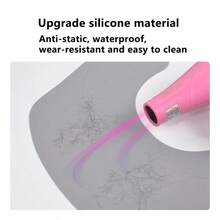 1pc Salon Hair Cutting & Perming Accessories, Silicone Hair Coloring Cape, Anti-Shedding Hair Cutting & Perming Wrap - Multicolor - View 3