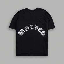 DARC Wolf Head American Style Brand T-Shirt With Unique Buddha Hand Print, Short Sleeve Round Neck Top - T251004 Trắng - Xem 5