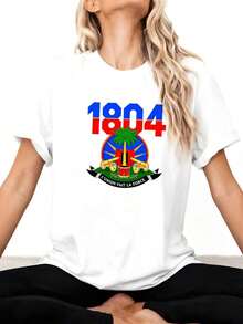 1 Piece Haitian Revolution Flag 1804, Haitian Independence Flag Da-0180g 100% Cotton - 白色 5 - View 3
