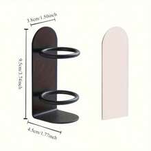 2pcs Wall Mounted Toothbrush & Makeup Brush Holder, No Drilling Toothpaste & Toothbrush Organizer, Razor Stand Storage Rack, Oral Care & Cosmetic Brush Holder, Bathroom Accessories, Suitable For Bathroom And RV Bathroom, Bathroom Essentials - Storage Rack - View 8