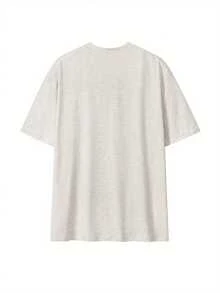 Camiseta gráfica de tomate Y2K para mujer - Moda de verano, ajuste holgado, cuello redondo, manga corta, blanco con tomates rojos y diseño de hojas verdes - Blanco - Ver 2