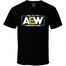 Aew All Elite Professional Wrestling Fan T Shirt - 黑色 - 查看 1