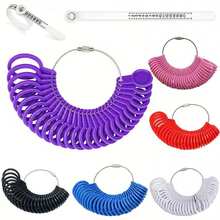 Plastic Ring Sizer With Magnifier, Plastic Gauge For Ring Measurement, Fits European, US And UK Sizes 0-13, A-Z - 2-piece Ring Testing Tool Set - View 10