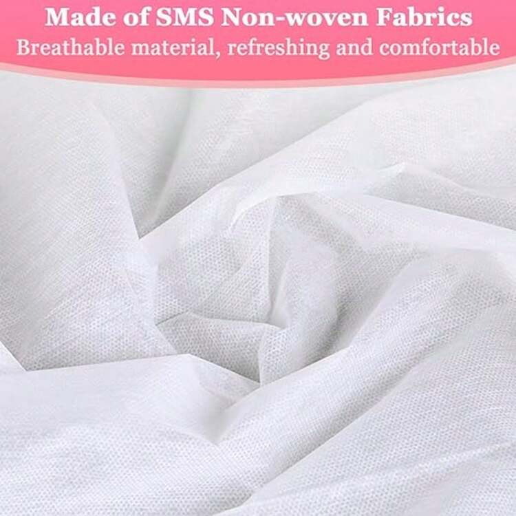 50/100 tấm trải giường massage dùng một lần, thiết kế đục lỗ - 80cm x 180cm, vải không dệt mềm mại và bền chắc, thích hợp cho spa, xăm hình, tẩy lông và giường massage - Tấm lót quấn cơ thể hợp vệ sinh và dễ làm sạch, chăm sóc nệm | Thiết kế lỗ ở giữa - Nhiều màu - Xem 6