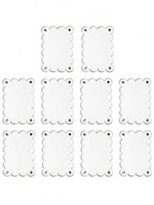 2/5/10Pcs 2.36 X 3.54 Inch Acrylic Fridge Magnetic Frame Scalloped, Double Sided Frame, Refrigerator Magnet Picture Frame - Multicolor - View 12