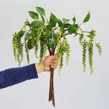 1件 58cm 人造植物附漿果與尤加利葉裝飾，適用於牆面、客廳、臥室、婚禮、派對裝飾與桌面擺飾，適合居家、書桌、廚房、婚禮、餐桌、中心裝飾、辦公室、花園、戶外與庭院裝飾，四季適用 - 彩色 - 查看 3