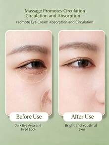 2pcs Eye Massage Roller - Relieve Puffiness And Dark Circles, Eye Massage Roller Stick, Eye Cream Applicator Tool, Soothing Roller Design, Promote Blood Circulation, Gentle Application, Suitable For Face, Eyes, Neck, Forehead, Eye Cream Stick, Eye Massage Stick, Eye Cream Essence Massage Stick - Beauty Tool - View 7