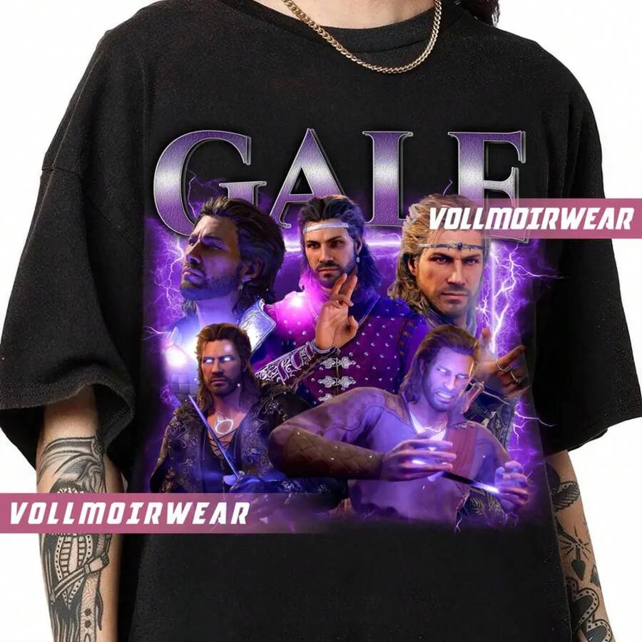 Camiseta unisex de Gale de  3: Camiseta de estilo vintage - Negro - Ver 1