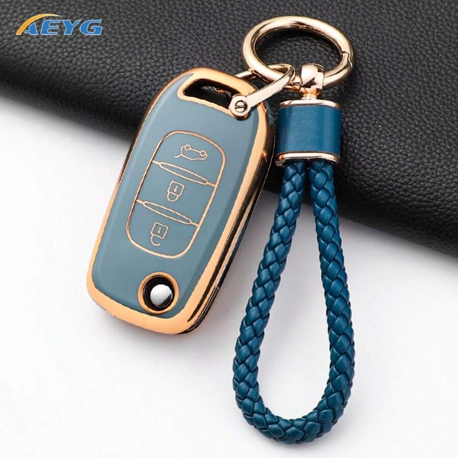 Ốp chìa khóa gập bằng TPU cho xe Renault Kadjar Captur Megane Sandero Stepway Logan Clio 5 2022 Arkana 2020 2021 Kwid 2023 (tương thích tín hiệu). - Renault H model - Xem 1