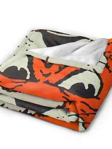 Auburn Merch Tigers Throw Blanket Warm Blankets Breathable Air Conditioner Blanket For Car Classic Outdoor Blankets For Picnic For All Season - màu đen - Xem 7
