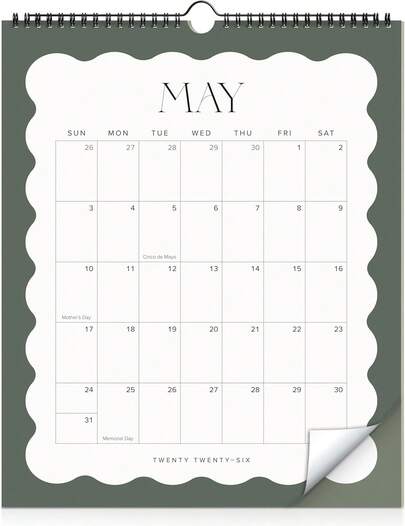 Aesthetic 2026 Wall Calendar - Runs From January 2026 Until July 2027 - The Perfect Large Modern Calendar Planner For Easy Organizing