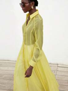 Women Blouses & Shirts - Yellow - View 8