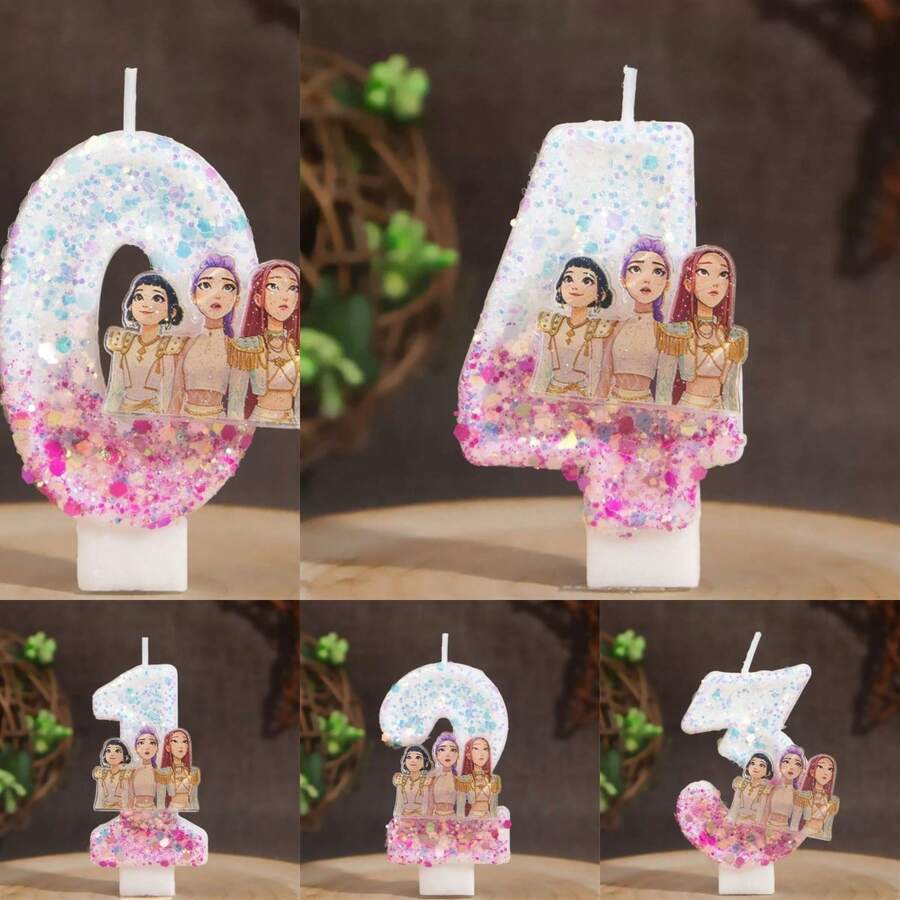 Hasbro Kids Birthday Candles, Cake Decorations, Numeric Candles, 0-9 Years Old Cake Decorations - Multicolor - View 1