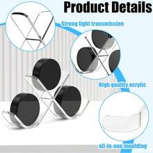 Giá trưng bày ba quả bóng khúc côn cầu bằng acrylic trong suốt, hộp đựng bóng khúc côn cầu bằng acrylic trong suốt. - 1PC - Xem 1