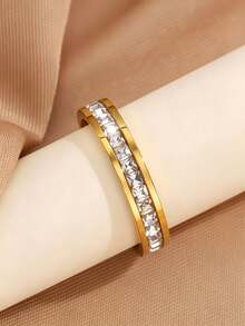 3pcs/Set 304 Stainless Steel Non-Fading Luxury Rings - Gold - View 5