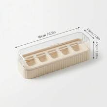 1/2/3pcs 5 Grids Plastic Ice Mold With Lid, Reusable Fruit & Beverage Ice Tray, Beer Refrigeration Tool, Suitable For Refrigerator Ice Maker In Kitchen, Restaurant,Bar - View 18