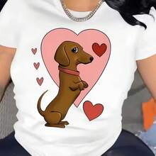 Printed T-Shirt For Men And Women - 白色 - 查看 1