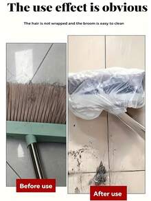 Disposable Household Broom Cover - Electrostatic Adsorption Of Hair And Dust - Elastic/Stretchable - Worry-Free - Suitable For Various Sizes Of Household Brooms - Say Goodbye To Tedious/Quick Installation - Multiple Styles - View 3