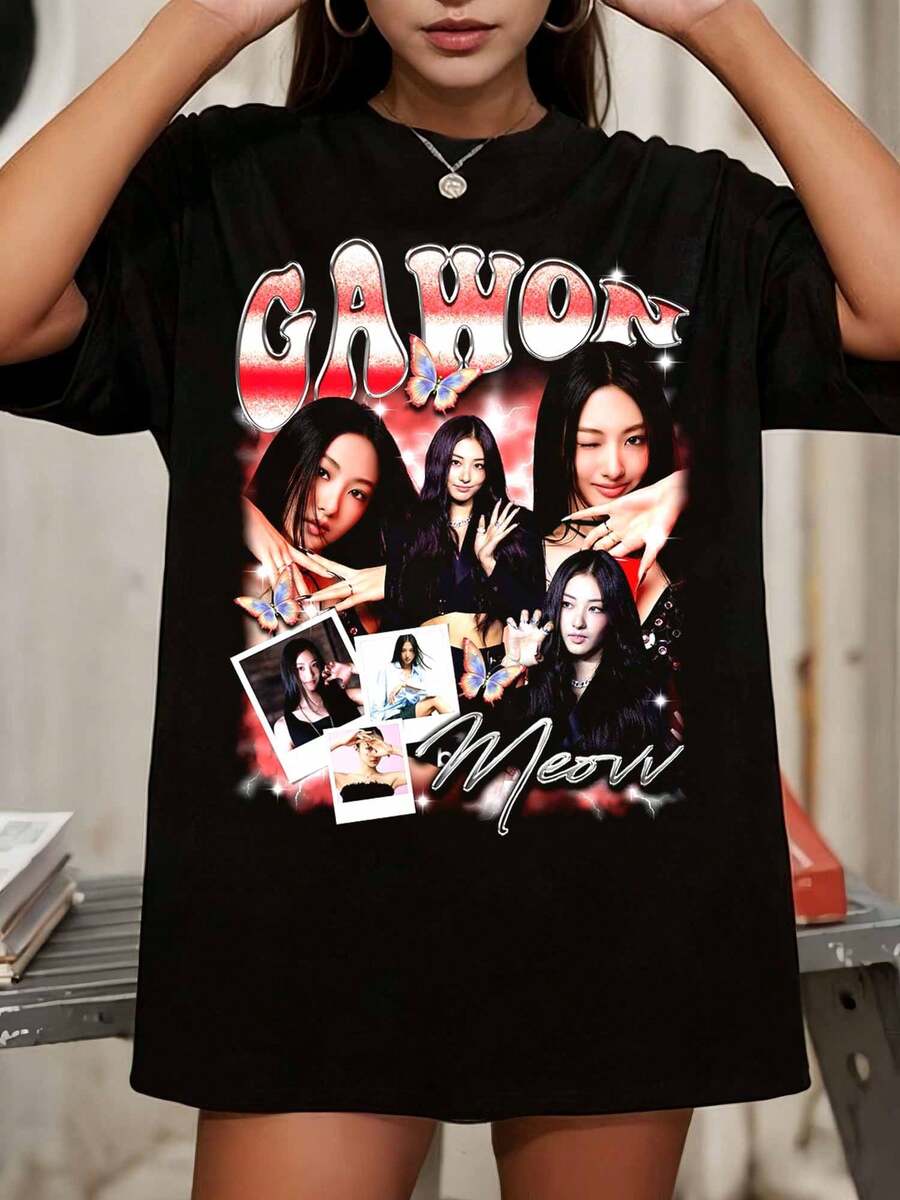 Retro Gawon Meovv K-Pop T-Shirt, Meovv My Eyes Open VVide Album Shirt, Meovv Me Me Me Shirt, Toxic Shirt, MEOVV Members K-Pop Shirt Sweater - Black - View 1