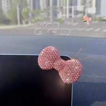 Nơ đính đá lấp lánh mới, dạng phẳng, siêu sáng bóng, phụ kiện tự làm ốp điện thoại. - nơ - Xem 1
