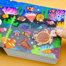 2pcs/Set Kids Sticker Book Set, Reusable Sticker Art Craft Activity Quiet Book, Educational Book To Cultivate Focus And Attention, Suitable For Boys And Girls 3 Years Old And Above, Travel Toy, Birthday Gift, Party Favor, Classroom Supplies - 2 Random Books - View 6