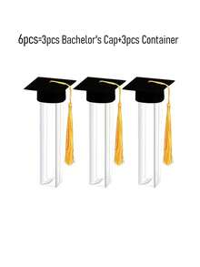 Hộp quà tặng tốt nghiệp 12 chiếc gồm mũ tốt nghiệp mini và hộp đựng kẹo, thích hợp cho khách mời dự tiệc tốt nghiệp người lớn, lễ tốt nghiệp năm 2026, đồ dùng trang trí tiệc tốt nghiệp tự làm năm 2026, hộp kẹo tốt nghiệp bằng nhựa hình mũ tốt nghiệp, hộp đựng kẹo trang trí bàn tiệc tốt nghiệp tự làm. - nhiều màu - Xem 11