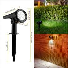 Solar Landscape Waterproof Light ,10 LED Three-Level Dimming + IP44 Waterproof, Intelligent Light Control For Automatic Night Lighting ,300mAh, Plastic Garden Light With Independent Solar Panel, Can Automatically Switch On And Off At Driveway, Pool Area And Garden Entrance - Efficient Outdoor Lighting, Suitable For Yard, Garden, Farm, Lawn Decoration, Also Suitable For Christmas, Halloween, Thanksgiving Decoration, Is A Great Choice For Gift Giving - Nhiều màu - Xem 7