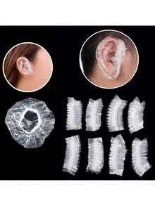Tai nghe chống nắng dùng một lần, trong suốt, co giãn, bảo vệ tóc khi tắm, chống thấm nước, làm từ nhựa. - Nhiều màu - Xem 3