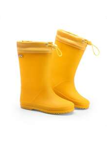 Kids Rain Boots Boys Girls Lightweight Boots Waterproof Easy-On Outdoor Playing Rain Boot Unisex-Child - Yellow - View 6