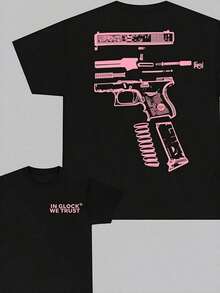 Camiseta Impresa de Doble Cara "We Trust", Rosa Claro, Unisex, Regalo para Hombre, Camiseta Casual de Algodón para Hombre. ACMJ - Blanco - Ver 1