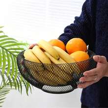 Durable Metal Fruit Storage Basket, Iron Art Fruit Basket, Breathable Snack Bowl, Kitchen Fruit Bowl, Countertop Fruit And Vegetable Basket, Space-Saving, Sturdy And Durable, Not Easy To Deform. It Is A Home Decoration Item That Matches A Variety Of Home Decoration Styles, Suitable For Use In The Kitchen, Living Room, Bedroom, Dining Room, Folk House, Pantry And Dining Table. A Must-Have For Modern Kitchens, Kitchen Accessories And Kitchen Storage Organizers. It Is Also An Ideal Gift For Housewarming, Festivals, Mother's Day And Father's Day. - View 9