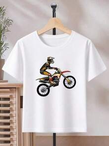 Camiseta Casual de Cuello Redondo y Manga Corta, Estilo de Año Nuevo 2026, Impresión Moderna y Genial de Youngboy, Camisetas Gráficas Termoadhesivas para Deportes al Aire Uso Diario, Camisetas para Chicas Jóvenes, Tallas de a 13A, Camiseta Estilo K-pop Style, Adecuada para Hombres y Mujeres, Perfecta para Ropa de en Festivales - Blanco - Ver 8
