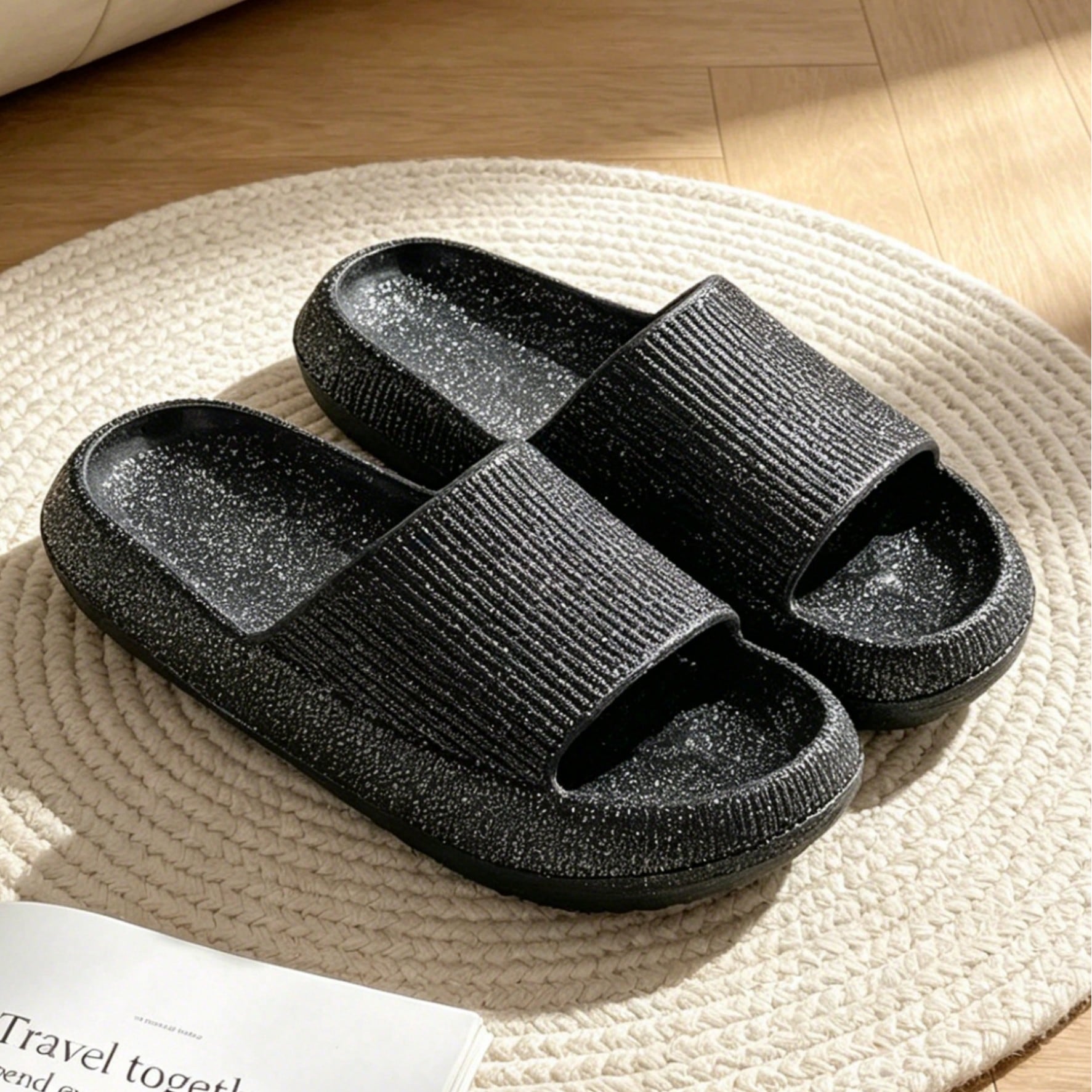 Sandalias de moda versátiles de suela gruesa para primavera/verano, suela silenciosa y resistente al desgaste, ligeras y cómodas para uso prolongado