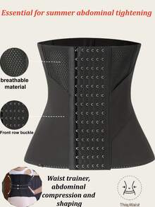 1pc Waist Trainer Belt With Zipper Girdle High Compression Body Shaper Waistband For Women Underbust Corset Latex Waist Cincher - Nhiều màu - Xem 16