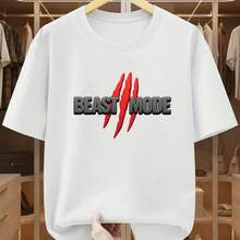 Printed T-Shirt For Men And Women - 白色 - 查看 1
