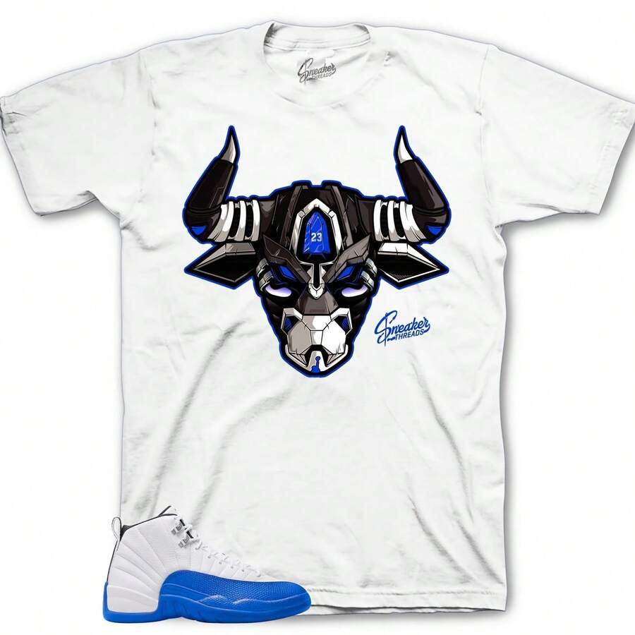 Camisetas a juego con el modelo Retro 12 Blueberry AJ12 Game Royal - Camiseta War Bully Sneaker - forma - Ver 1