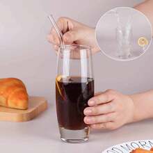 Glass Straw 4+1 Kraft Paper Box Packaging. High Borosilicate Glass Straw With Excellent Appearance. Suitable For Recycling. Wholesale Of Milk Tea. Transparent Straw Set. - View 3