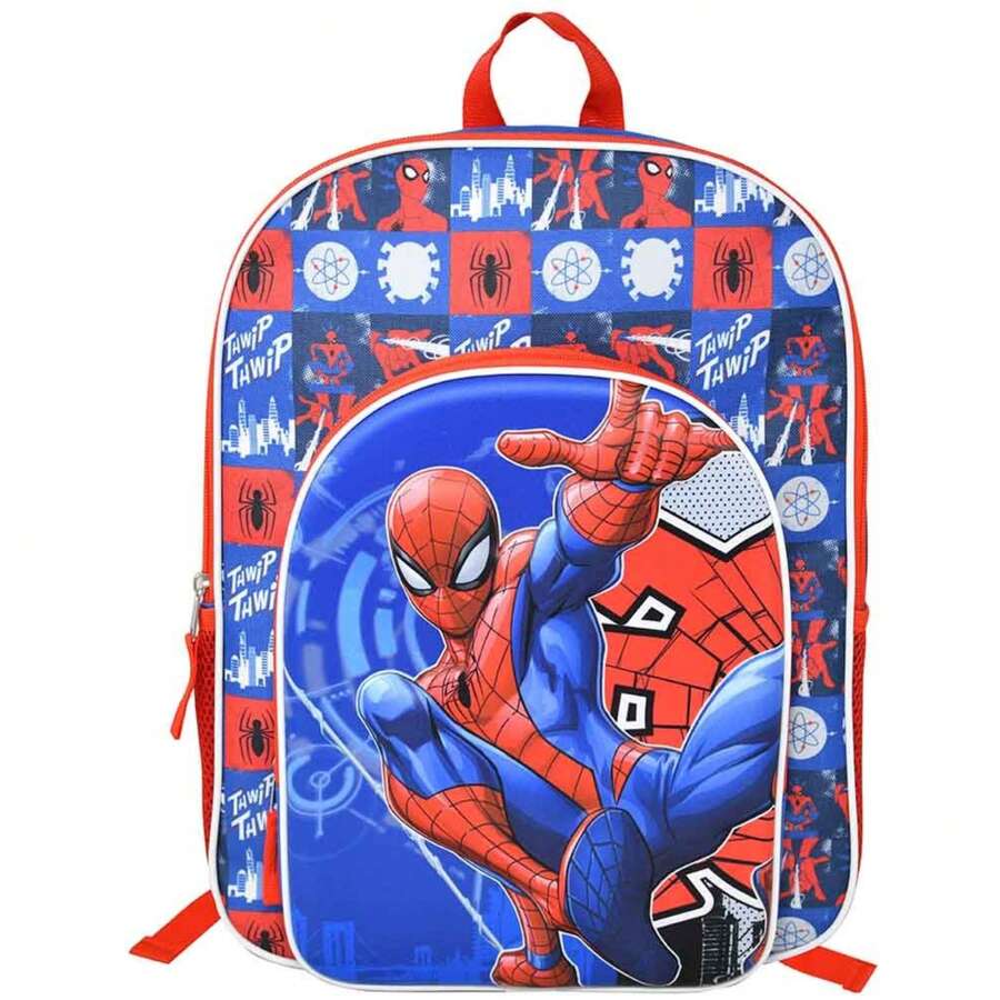 Marvel Spider-Man 16" School Backpack With 1 Front Pocket For Boys - 彩色 - 查看 1