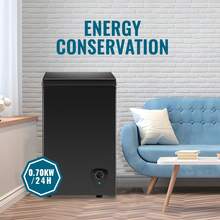 WANAI 2.5 Cu Ft MINI Chest Freezer, Deep Freezer With 7 Level Adjustable Temperature, Removable Storage Basket, Top Open Door, Ideal For Kitchen, Dorm & Office,Black - US B Type Plug(110-127V) - View 9