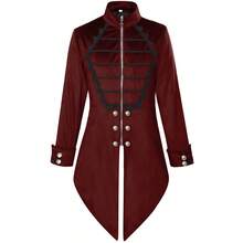 Cosplay Clothing - 251118 Dark Swallowtail Trench Coat (Red) - View 6