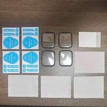 4pcs, Suitable For 41mm And 45mm Series 9/8/7, 3D Curved Edge Full Coverage Screen Protector, Made Of PMMA Material, High-Definition Screen Protector, Protect Watch From Scratches And Wear, Suitable For Tech Enthusiasts And Outdoor Sports Lovers. - 4pcs, PMMA Material - View 9